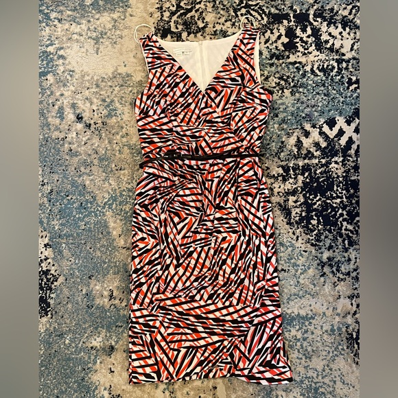 London Times Dresses & Skirts - London Times Midi Dress with black belt *Like New* Sz 6